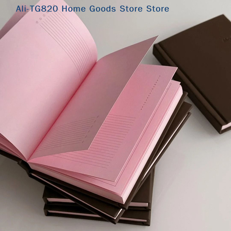 Travel Notebook Journal - [TG820]Strawberry Chocolate Pink Notebook Cute A6