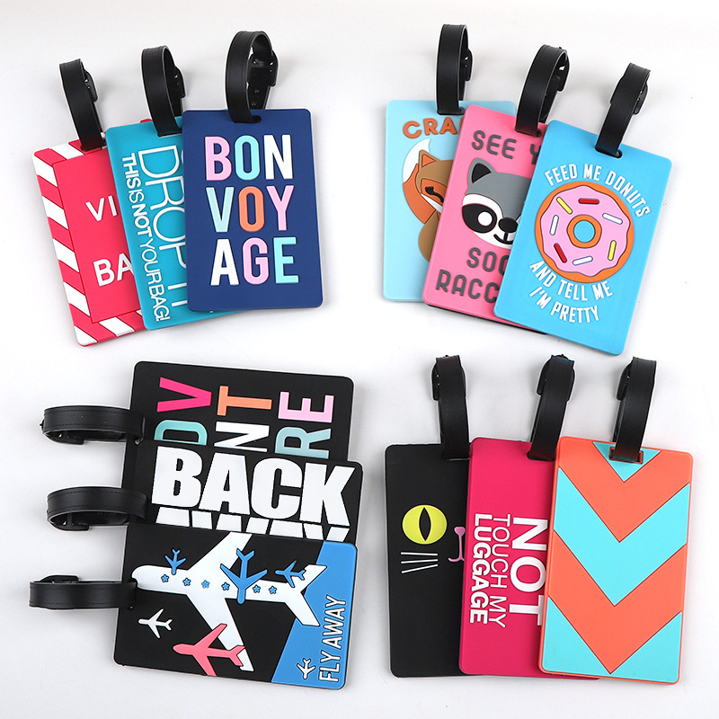 Travel Access - 1pc Cartoon Animal PVC Luggage Tag