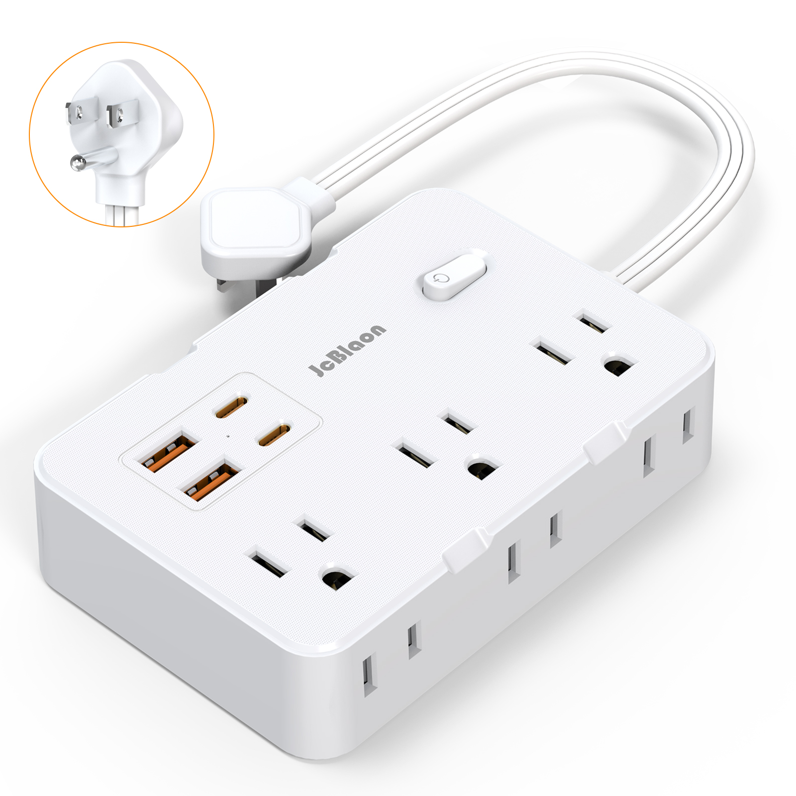 Cable Lock Combination - Power Strip AC Outlet USB Type