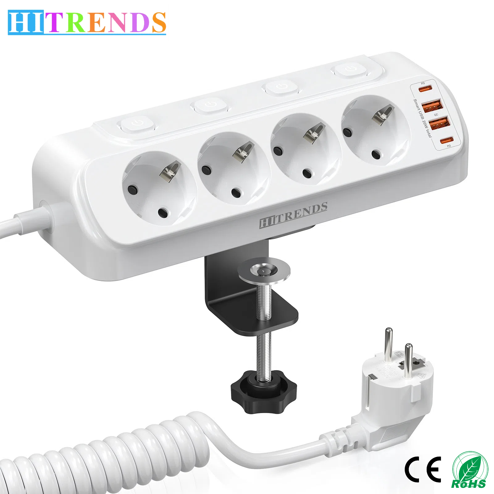 Cable Lock Combination - Eu plug Multi-function power board 2