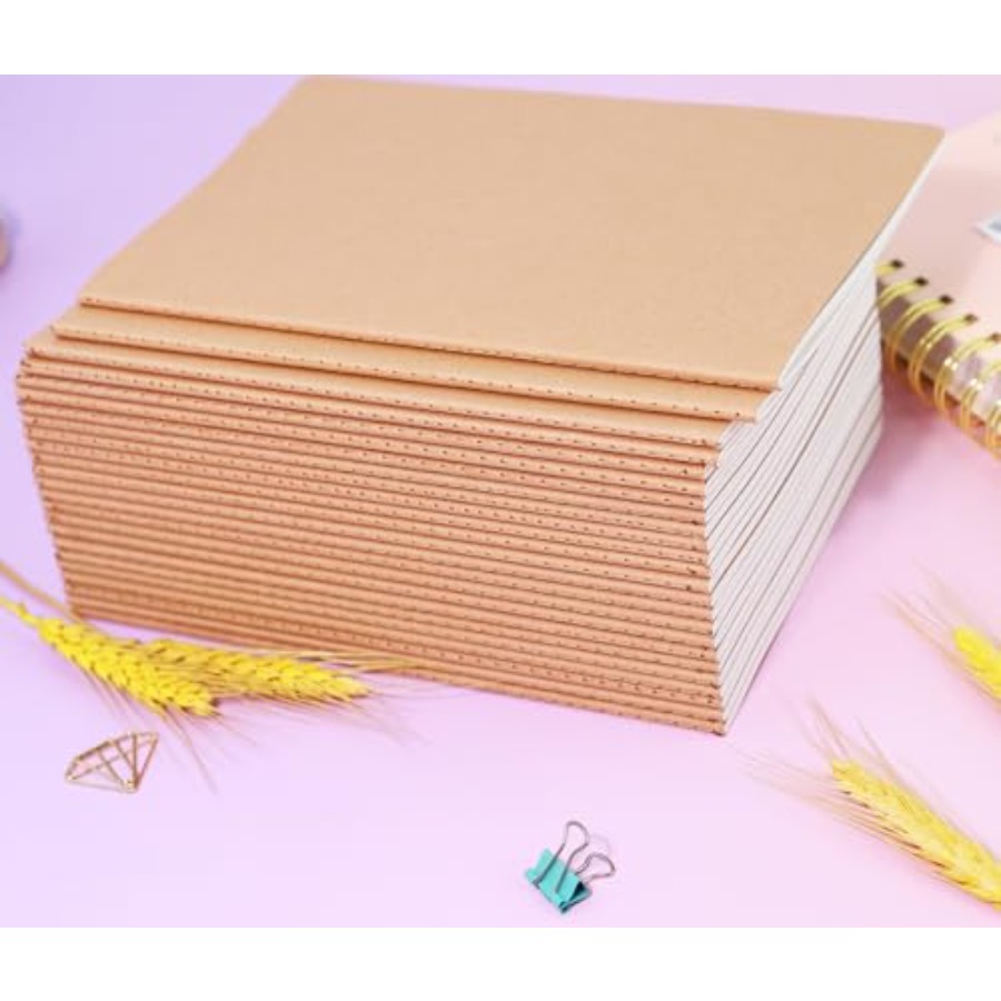 48 Pack A5 Blank Notebook Bulk – обзор и цена Travel Notebook Journal