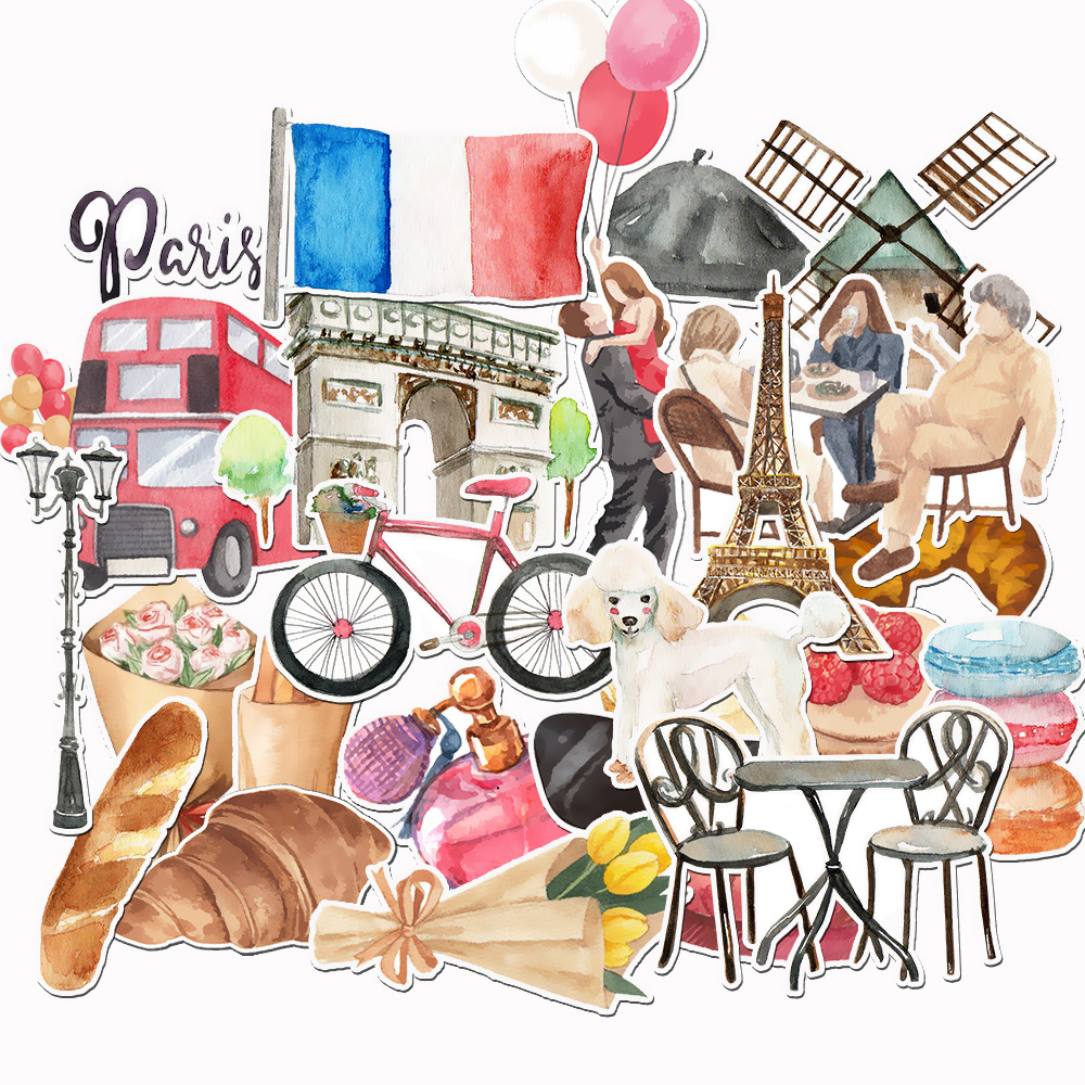 25PCS France Travel Stickers S – обзор и цена Travel Notebook Journal