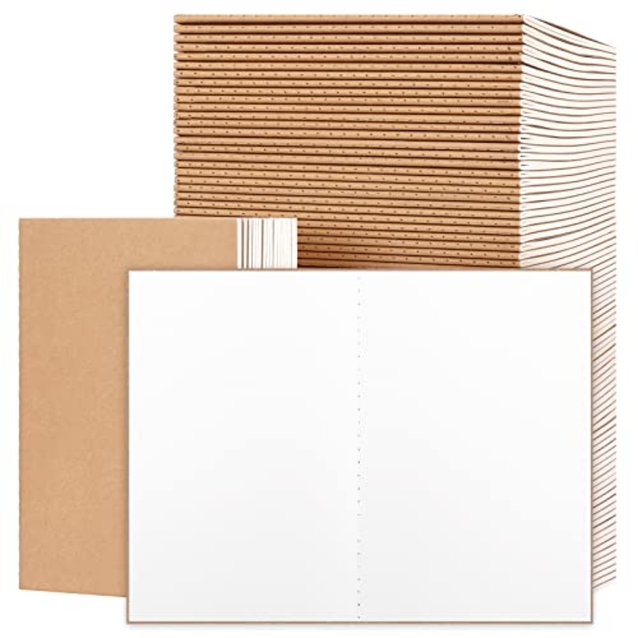 100pcs A5 Blank Kraft Notebook – обзор и цена Travel Notebook Journal