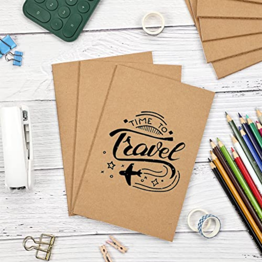 100pcs A5 Blank Kraft Notebook – обзор и цена Travel Notebook Journal