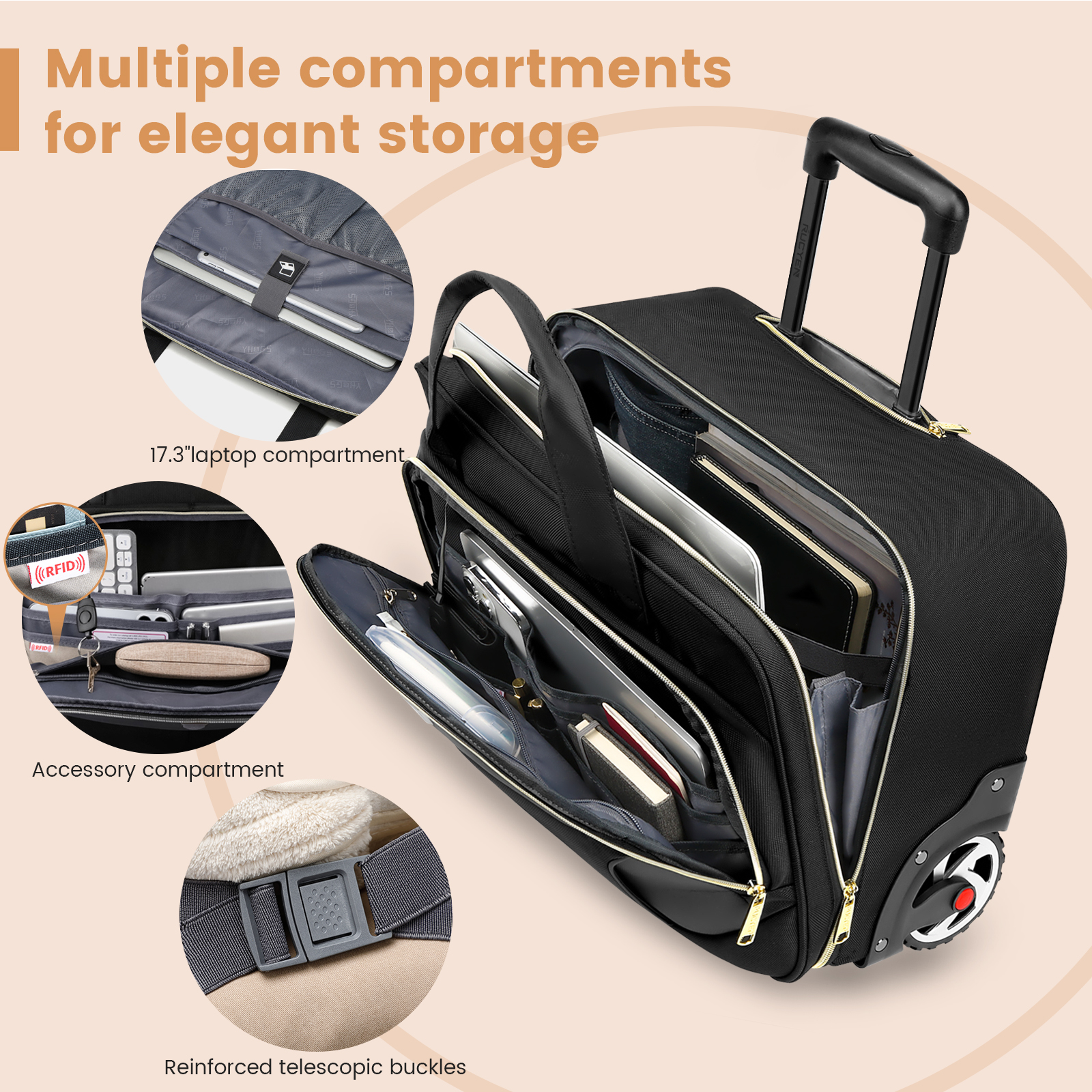 18 Inch Rolling Briefcase Larg – обзор и цена It Travel Accessories