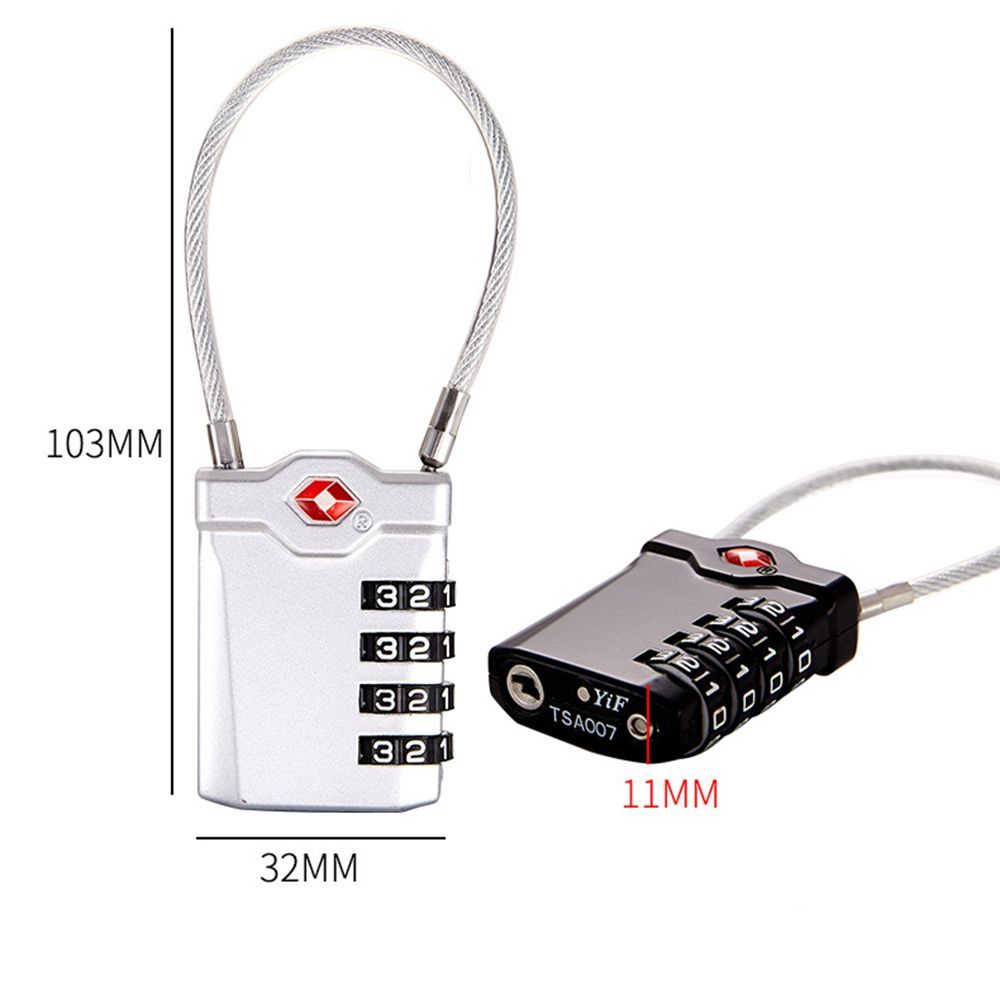 Waterproof Small Padlock Cable – обзор и цена Cable Lock Combination