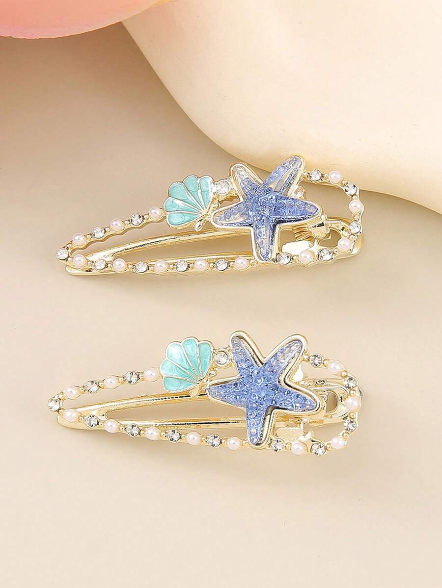 1pc Cute Starfish Hair Clip, B – обзор и цена Travel Access