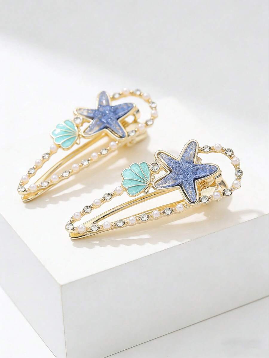 1pc Cute Starfish Hair Clip, B – обзор и цена Travel Access