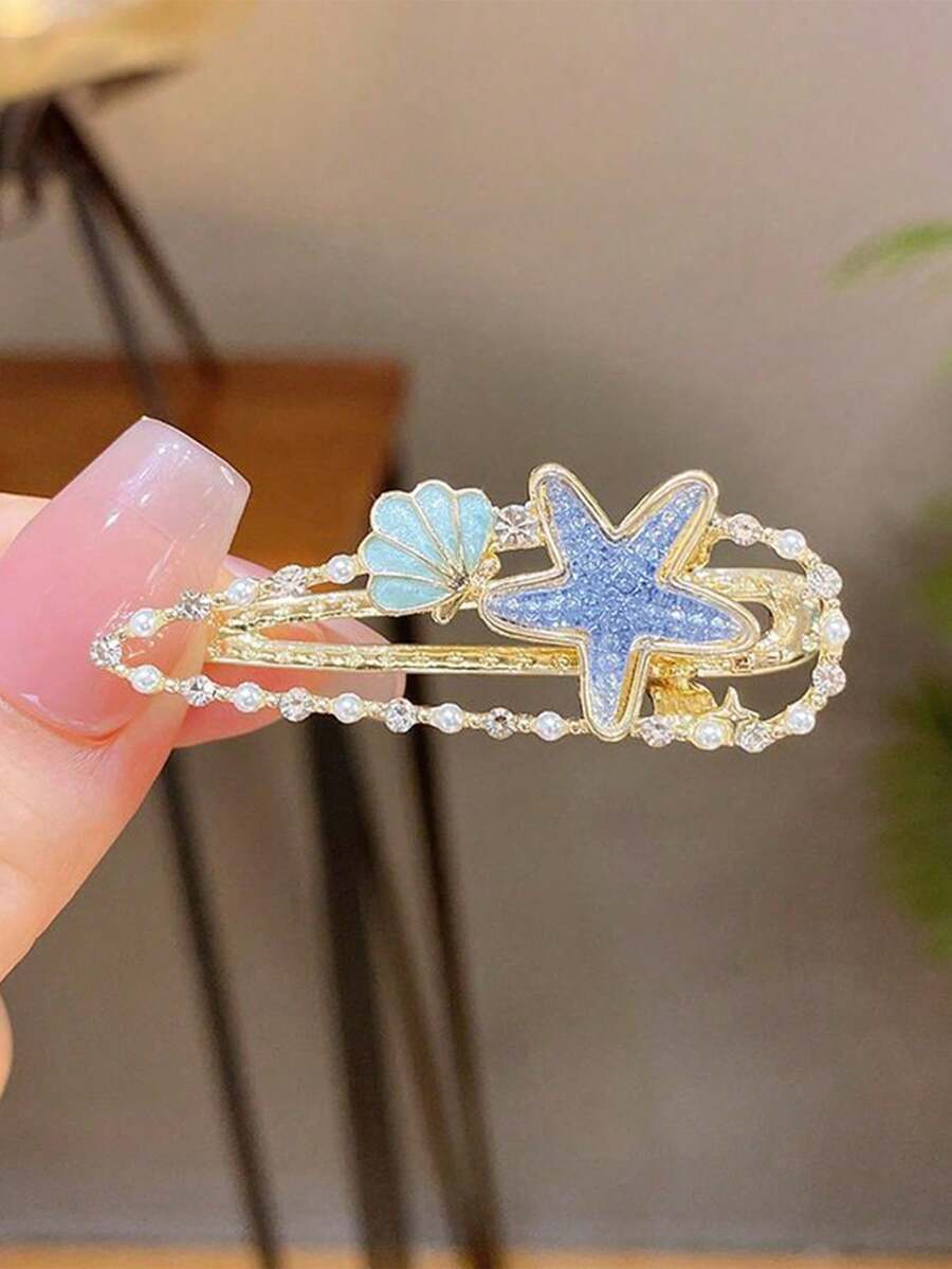 1pc Cute Starfish Hair Clip, B – обзор и цена Travel Access