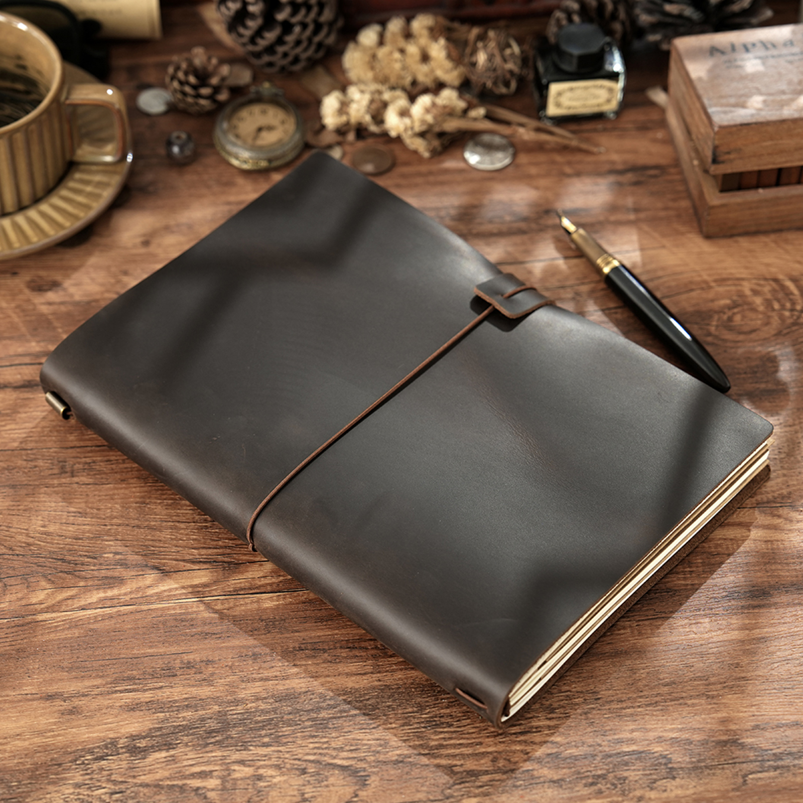 Handmade B5 Genuine Leather Tr – обзор и цена Travel Notebook Journal