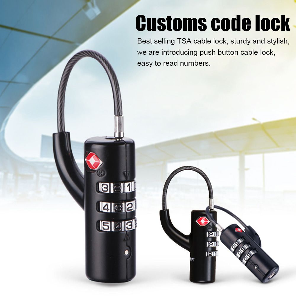 Waterproof Small Padlock Porta – обзор и цена Cable Lock Combination
