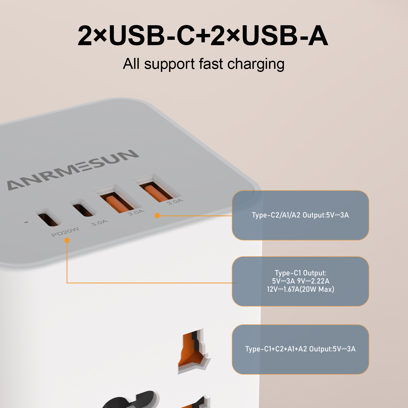 Tower Power Strip Multi Outlet – обзор и цена Cable Lock Combination