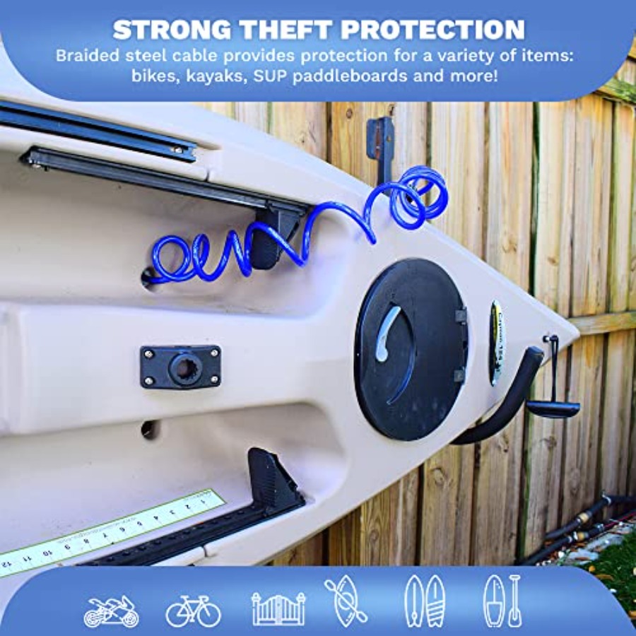 Weatherproof Coiled Security C – обзор и цена Cable Lock Combination