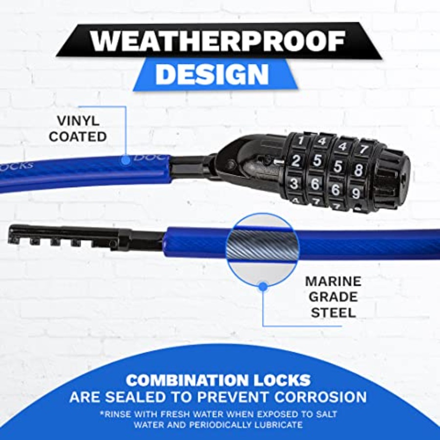 Weatherproof Coiled Security C – обзор и цена Cable Lock Combination
