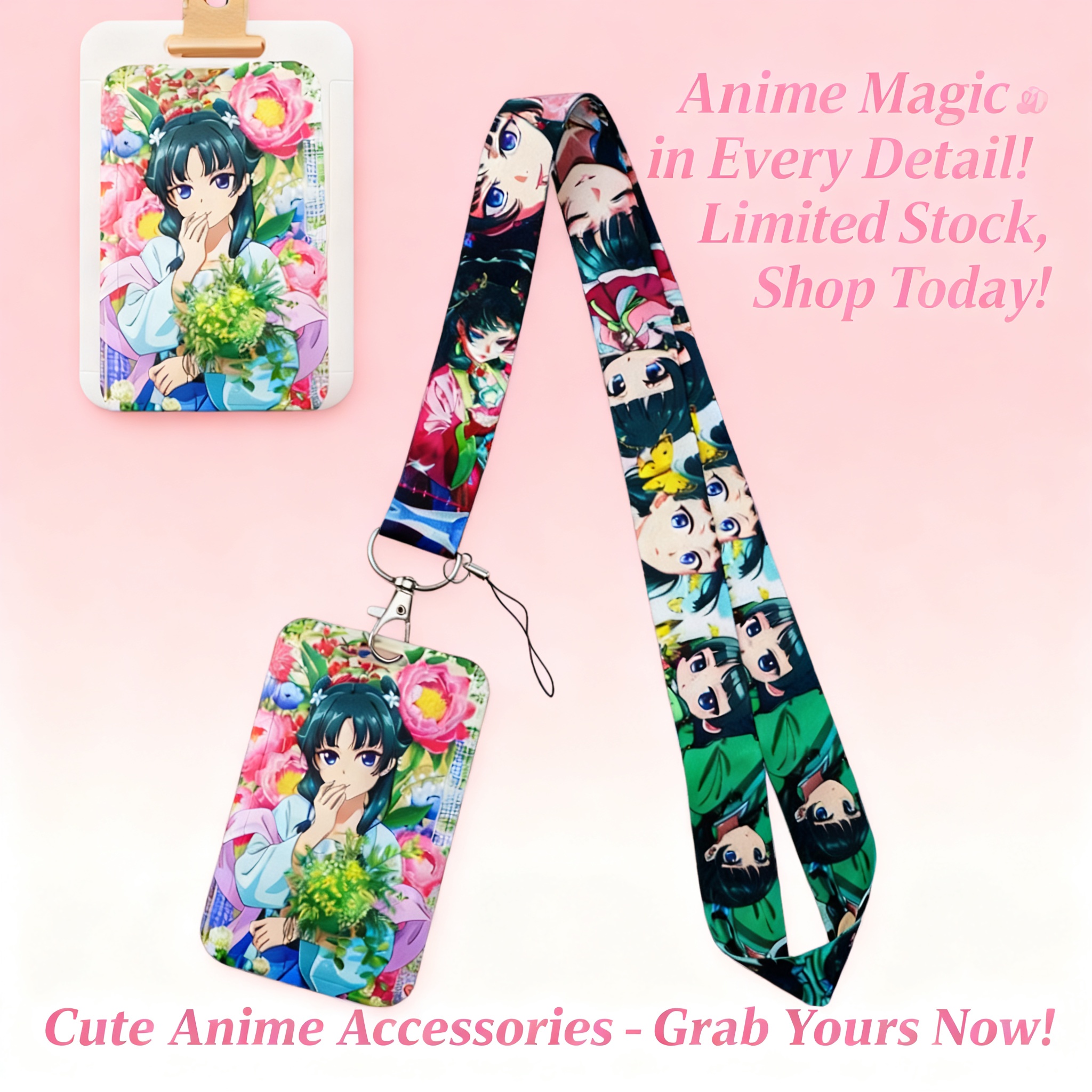 Cute Anime Girl Lanyard Neck S – обзор и цена Travel Accessories Gifts For Men