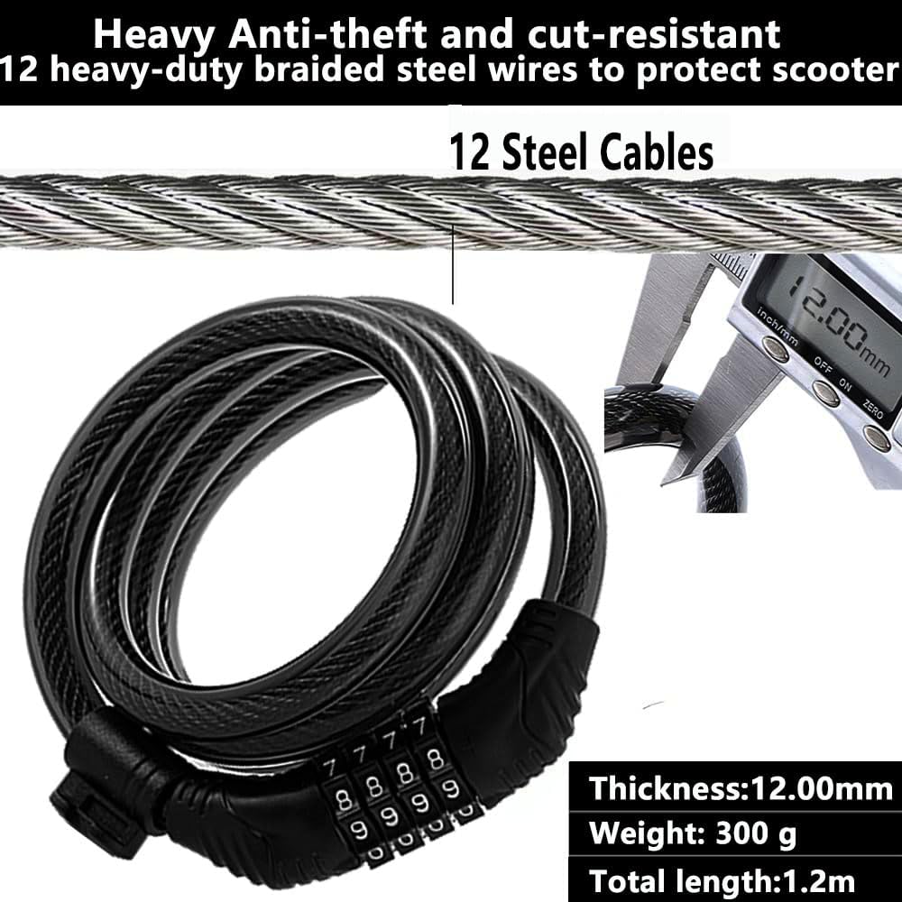Scooter Lock with Combination  – обзор и цена Cable Lock Combination