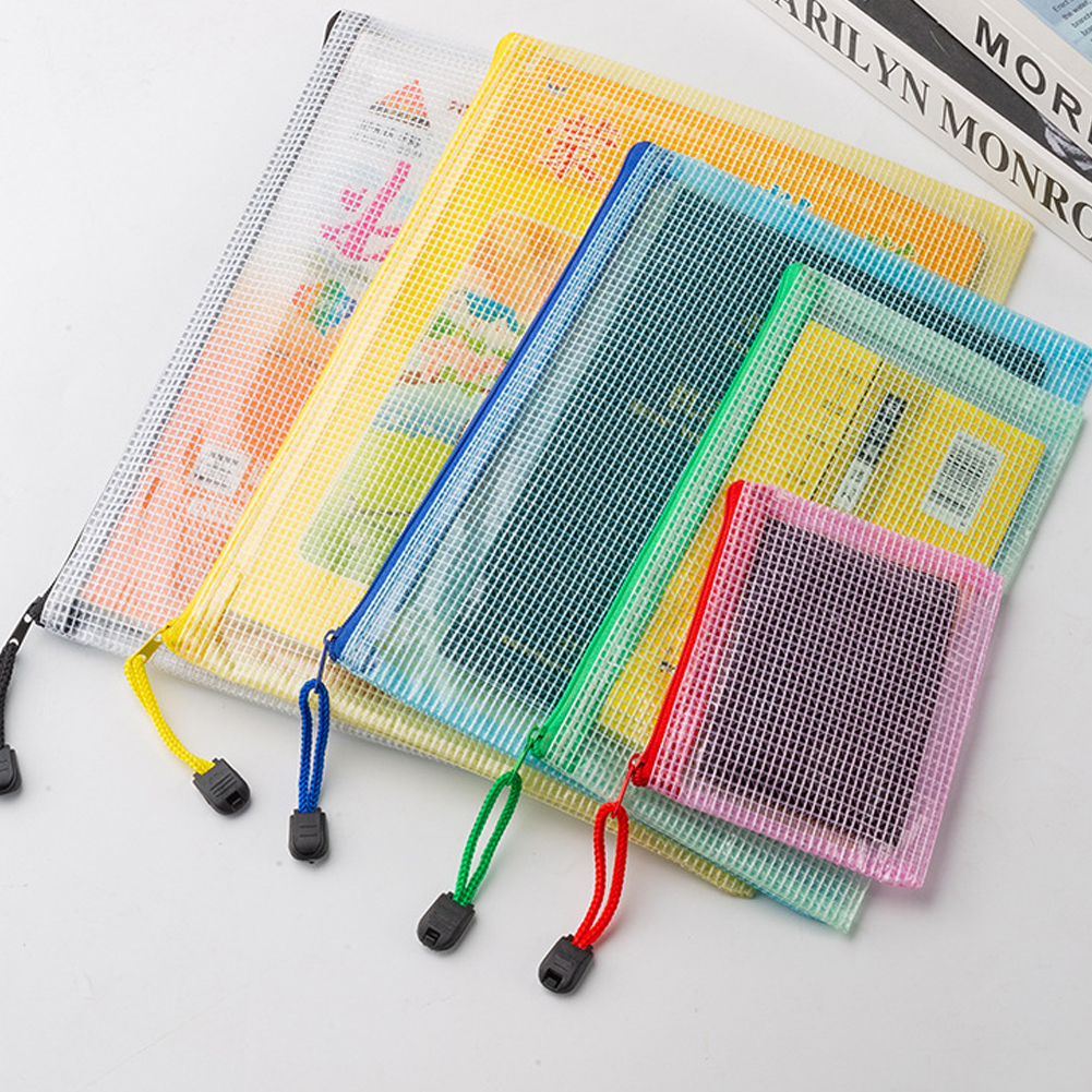 10Pcs Mesh Zipper Pouch A5 A6  – обзор и цена Travel Ziplock Bags