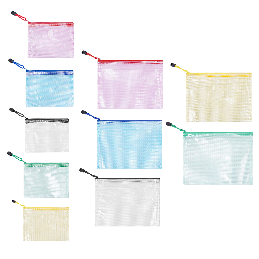 10Pcs Mesh Zipper Pouch A5 A6  – обзор и цена Travel Ziplock Bags